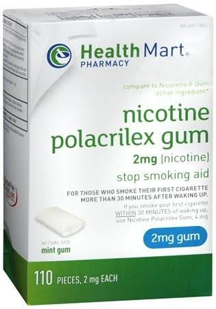 Health Mart Nicotine Polacrilex Gum 2 mg Mint - 110 ea