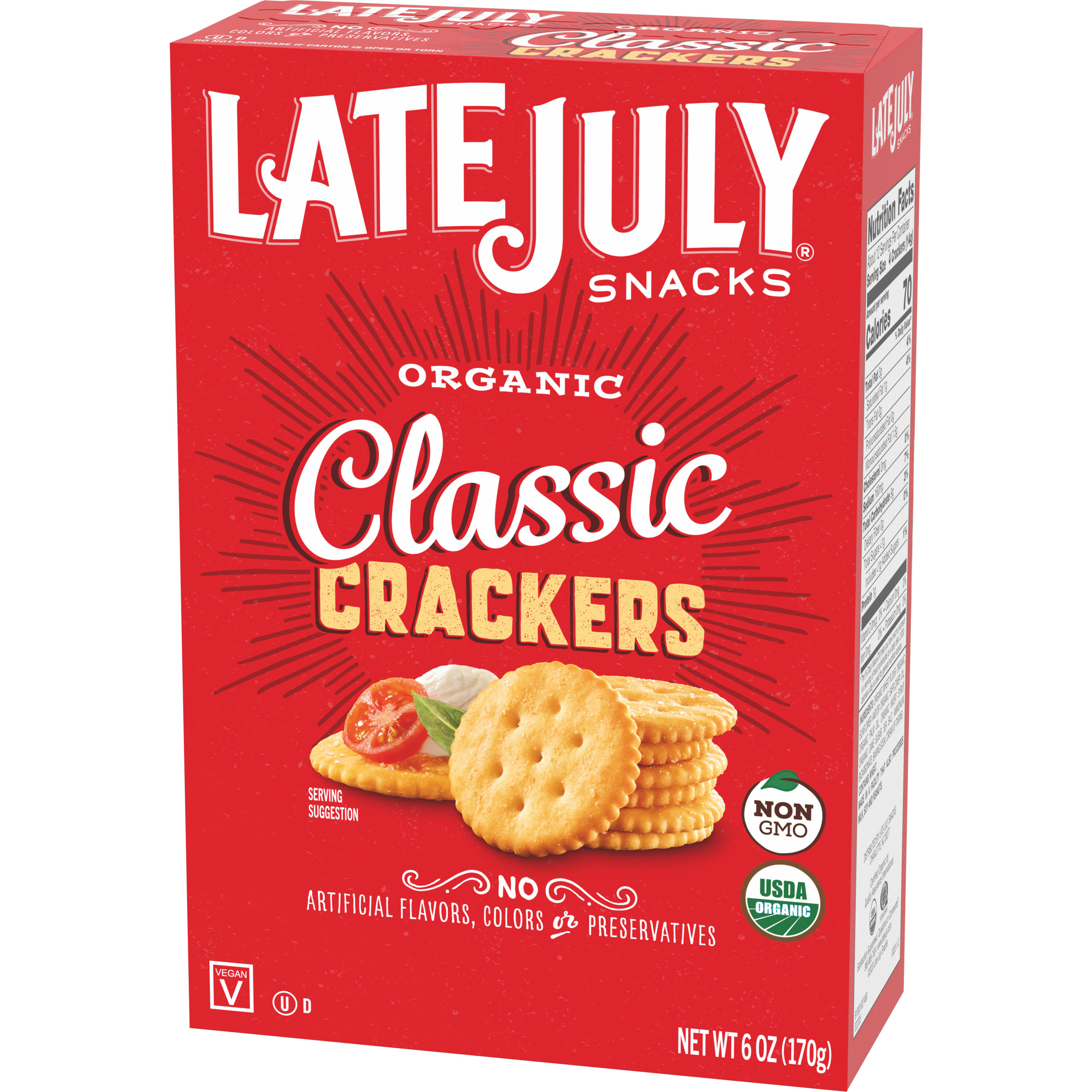 Late July Organic Classic Rich Crackers - 6oz