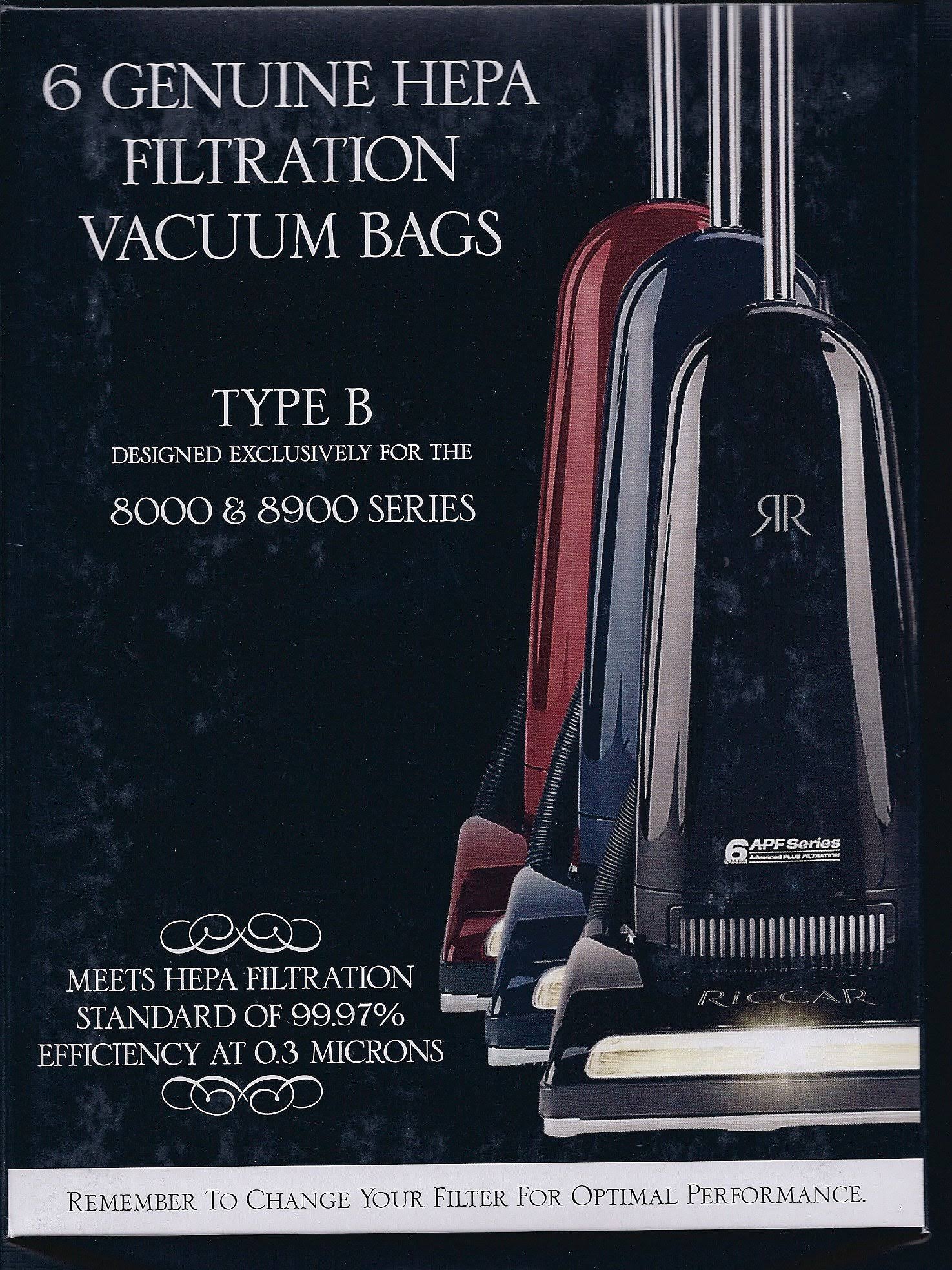 Riccar 6 Genuine Hepa Filtration Vacuum Bags
