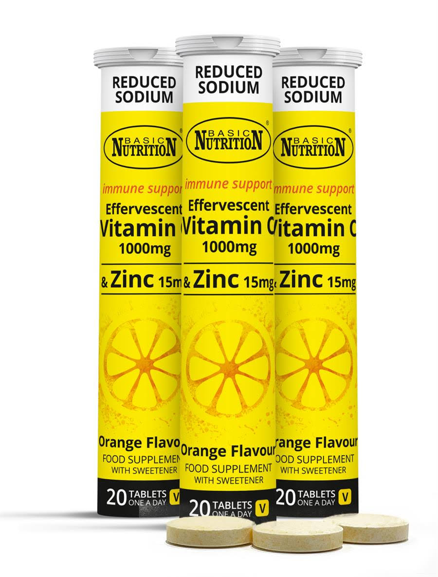 Vitamin C 1000mg & Zinc Effervescent - 60 Tablets