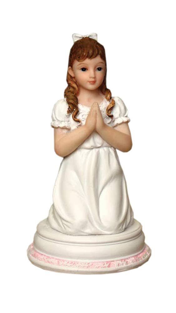 First Communion Praying Child Keepsake Figurine, 4 1/2 inch (Girl)