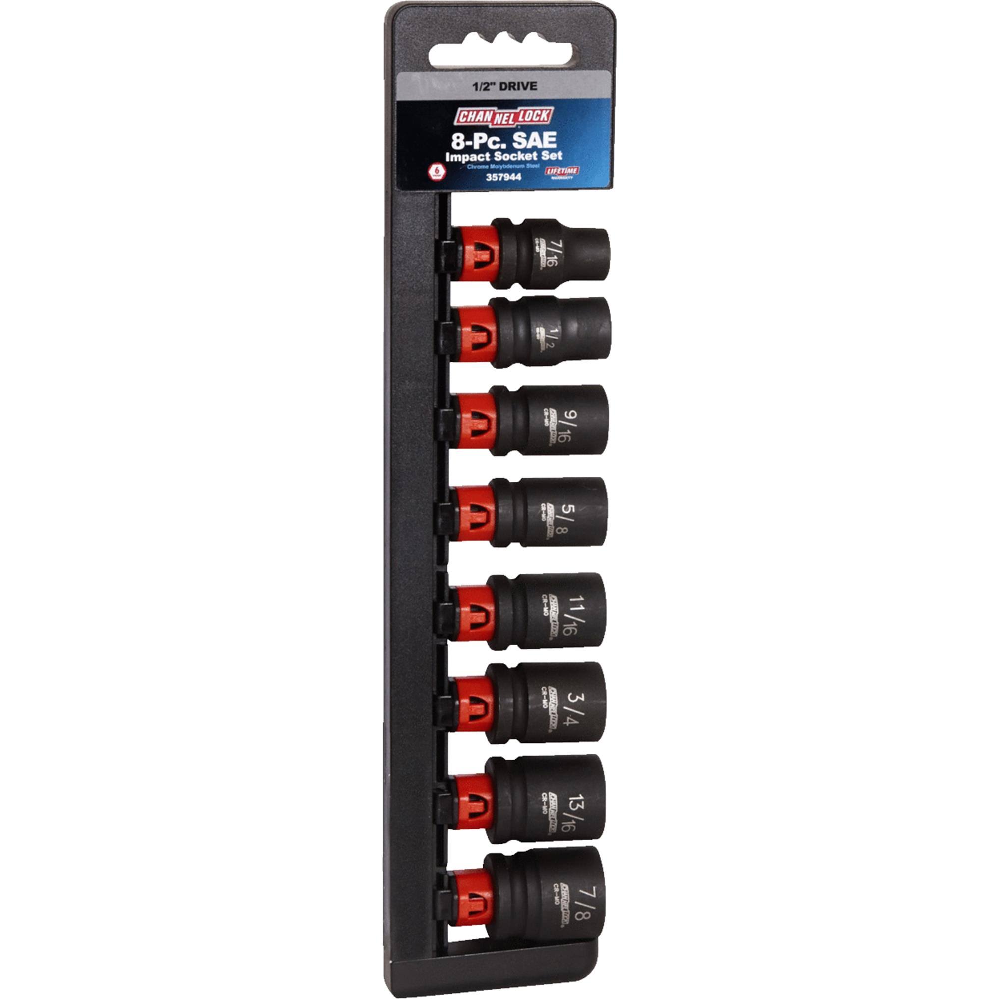 Channellock 357944 8-Piece 1/2 in. Impact Driver Set