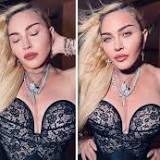 Madonna, 63, puts on sexy display in lace corset as she sends a cryptic message