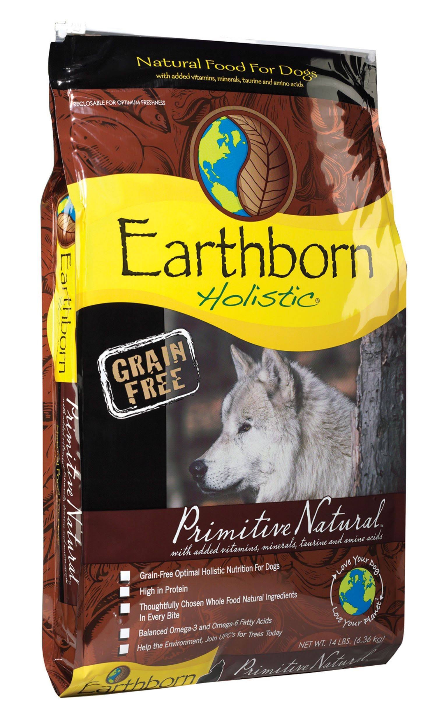 Earthborn Holistic Grain-Free Natural Dry Dog Food, Primitive Natural / 12.5 lb