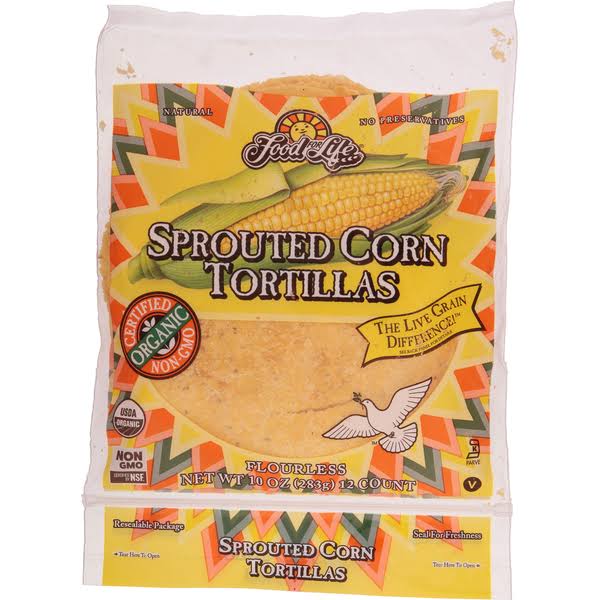Food for Life Sprouted Corn Tortillas - Pack of 12