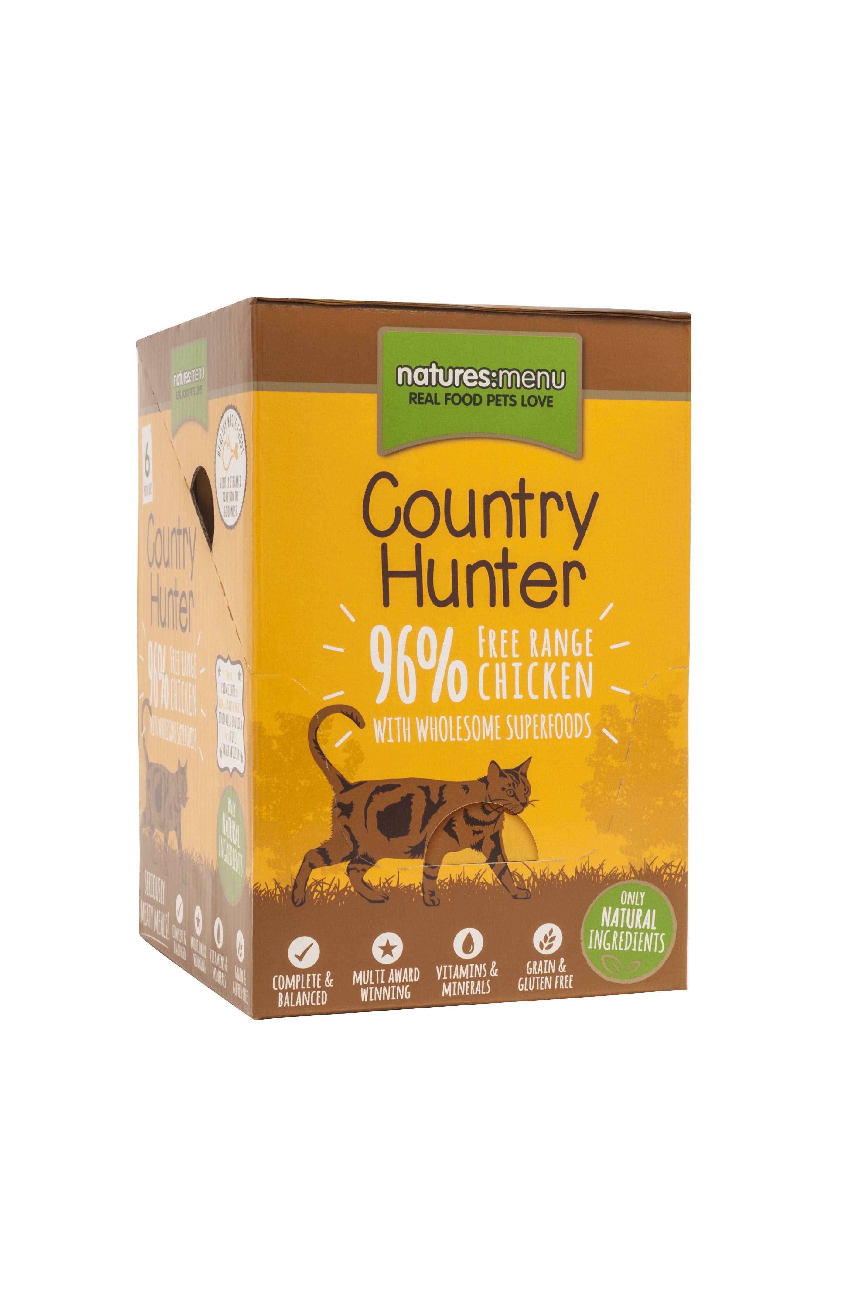 Natures Menu Country Hunter Cat Multipack 6 x 85 gr, Chicken & Heart