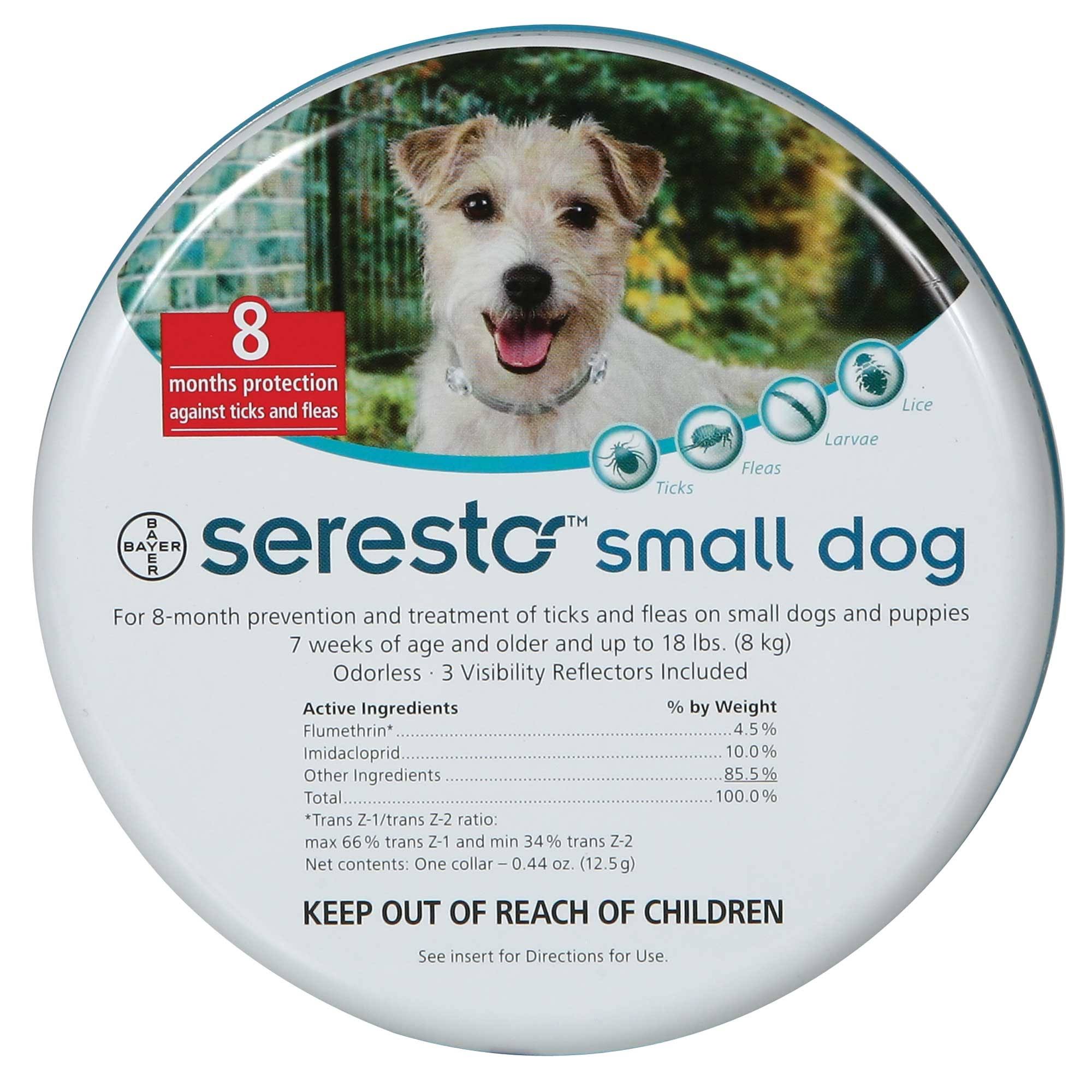 Seresto Flea and Tick Collar for Dogs - Small, Under 18lb