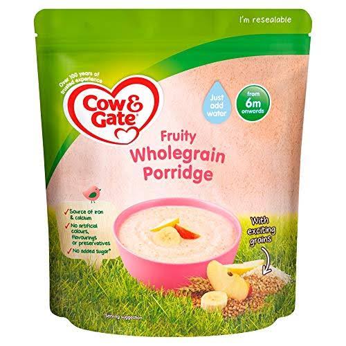 Cow & Gate Fruity Wholegain Porridge 6 Months 125g