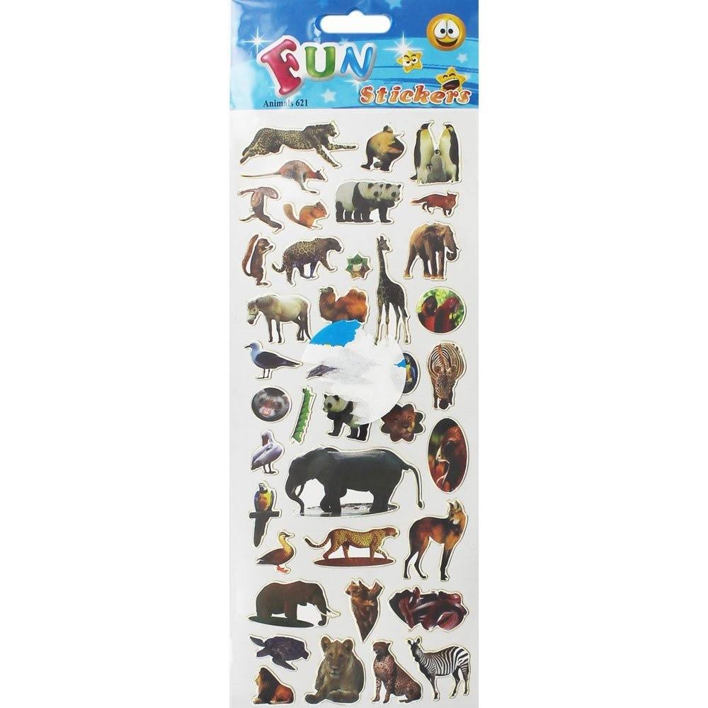 Animals Fun Stickers | Art Supplies | 30 Day Money Back Guarantee | Free Shipping On All Orders | Best Price Guarantee