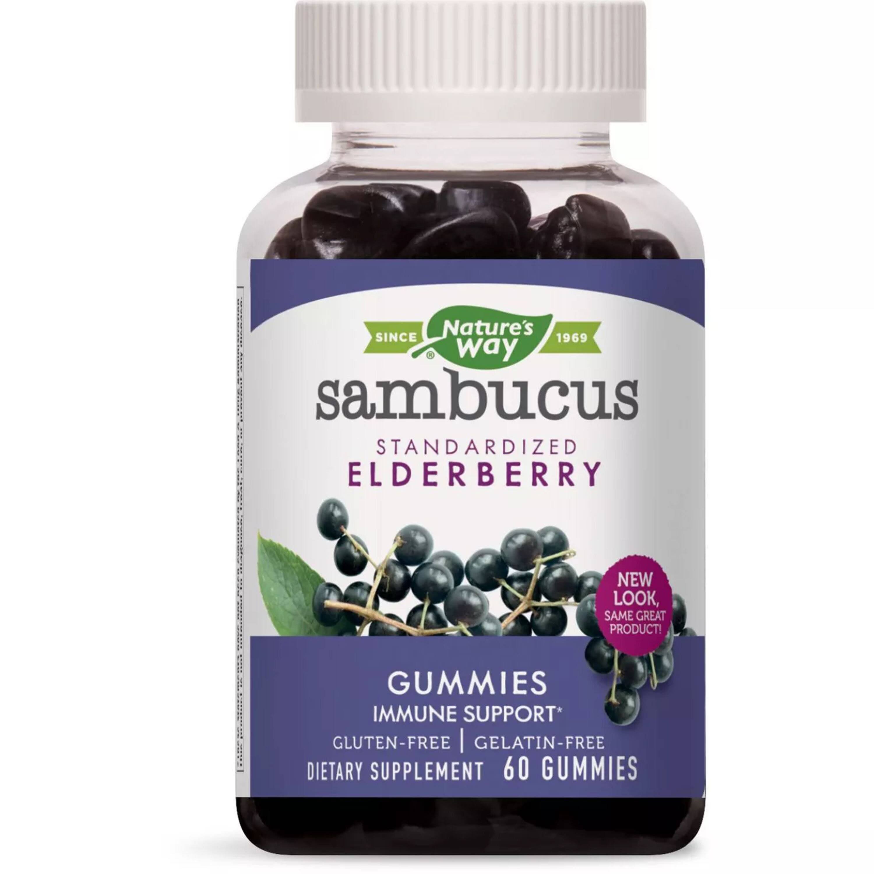 Natures Way Sambucus Gummies - 60 Gummies