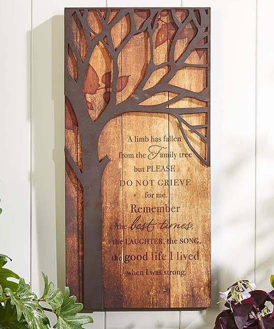 Giftcraft 'Family Tree' Memorial Wall Art One-Size