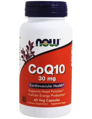 NOW CoQ10 - 60 Veg Capsules, 30mg