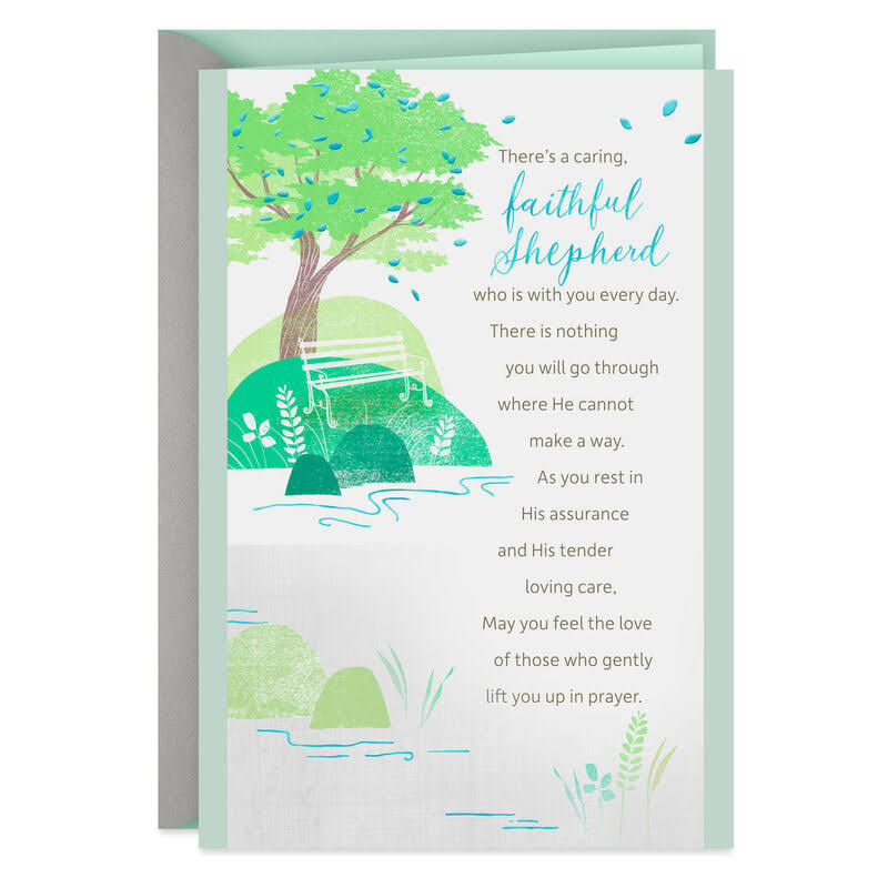 A Caring, Faithful Shepherd Is with You Get Well Card