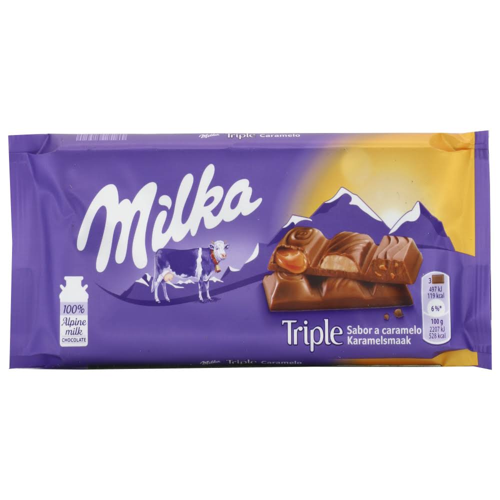 Milka Triple Caramel Chocolate - 90g