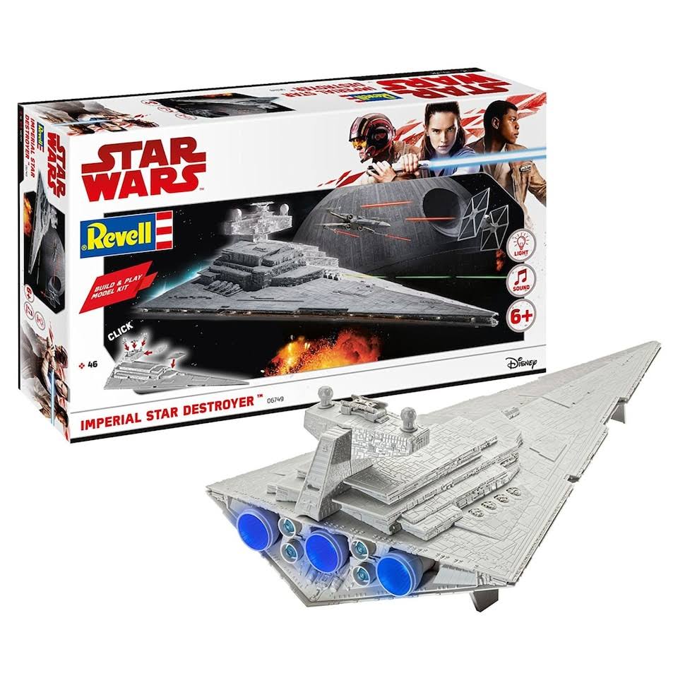 Revell Star Wars Snaptite Build and Play Imperial Star Destroyer Plastic Model Kit