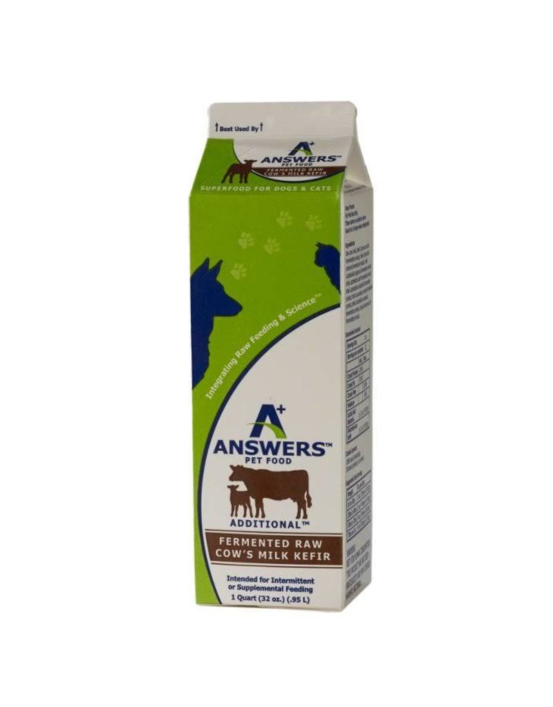 Answers Fermented Raw Cow's Milk Kefir