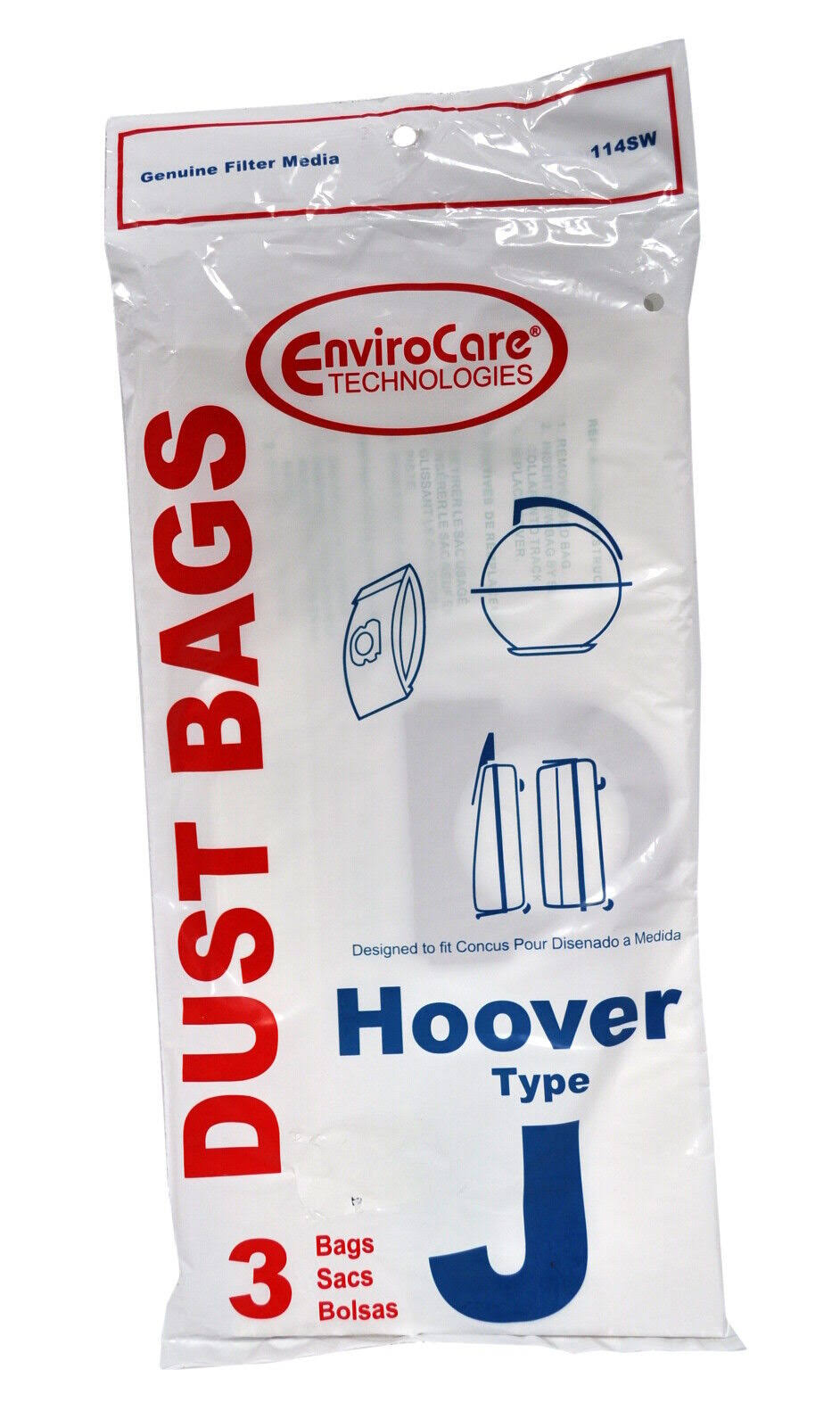 Hoover EnviroCare Type J Vacuum Cleaner Bags