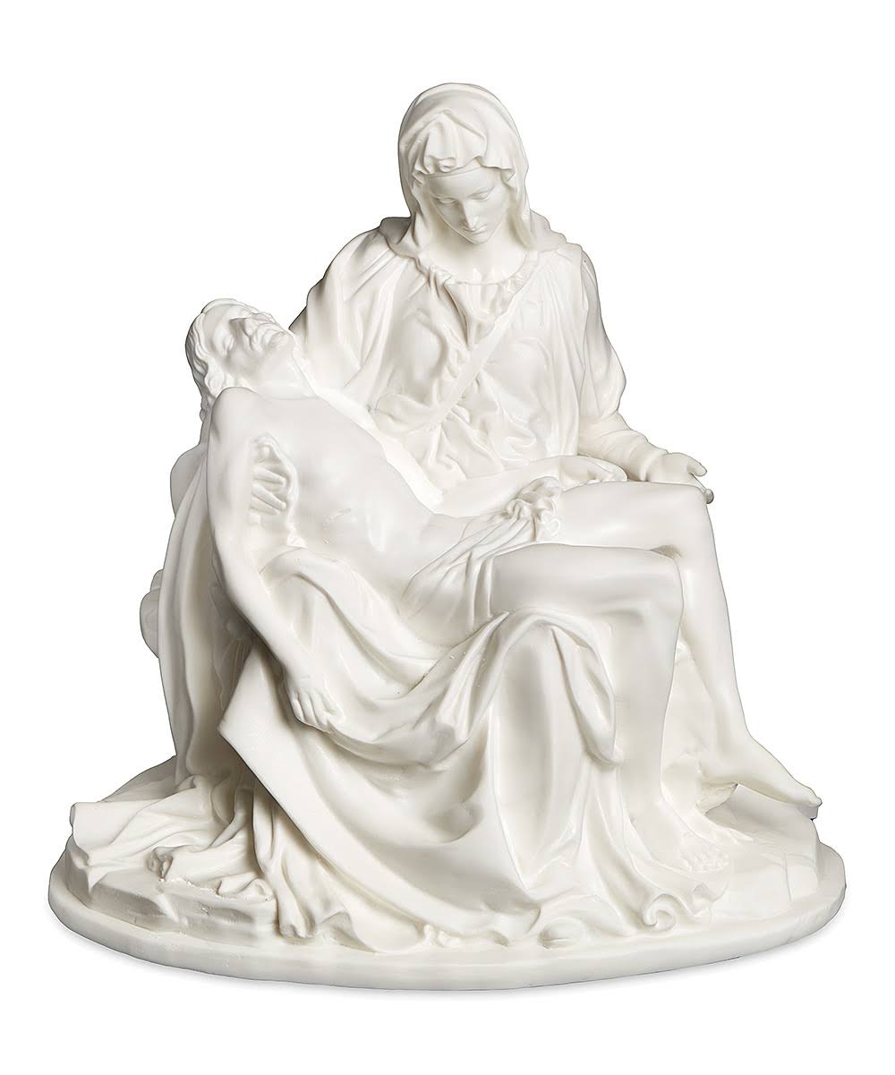 Roman White Pieta Figurine One-Size