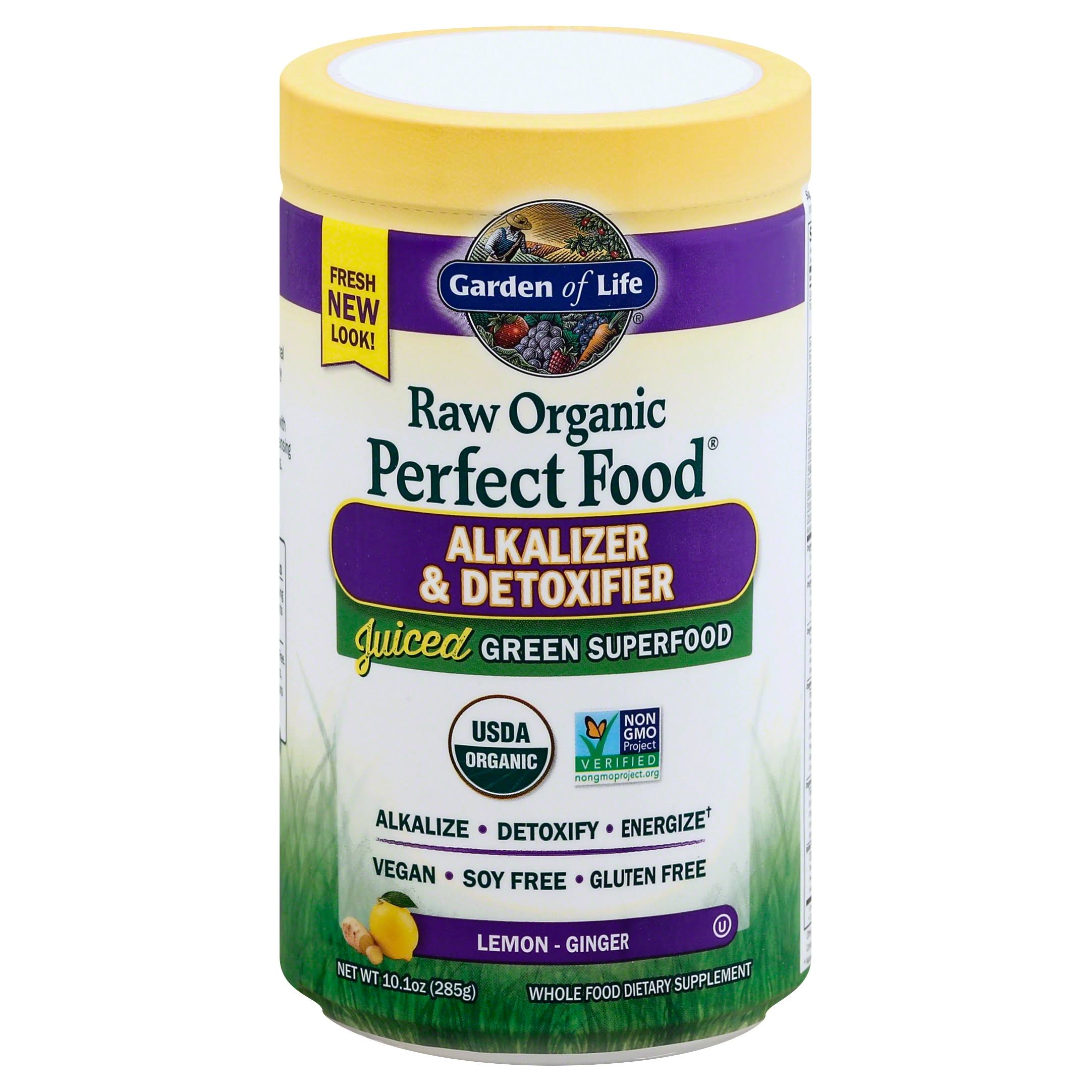 Garden of Life Perfect Food Raw Alkalizer & Detoxifier Organic Powder - 285g