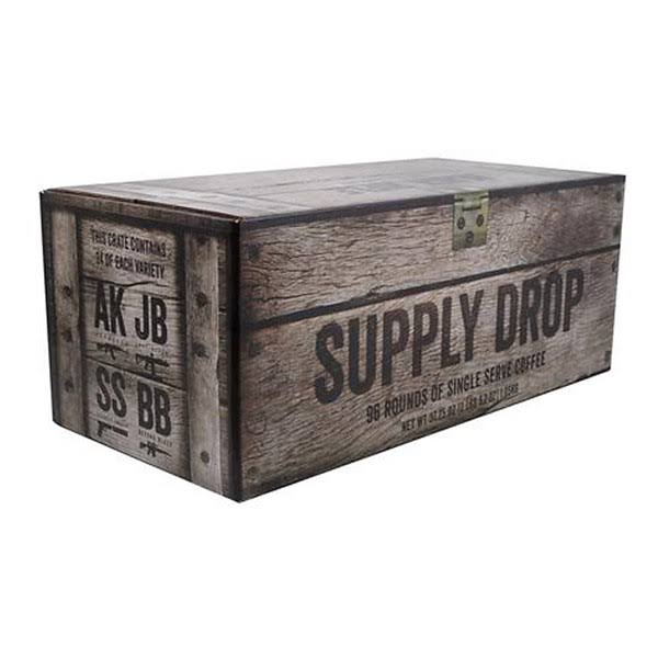Black Rifle Coffee Supply Drop Variety Pack Contains A Mix Of Silencer Smooth , AK-47 , Just Black , And Beyond Black , Help Support Veterans And