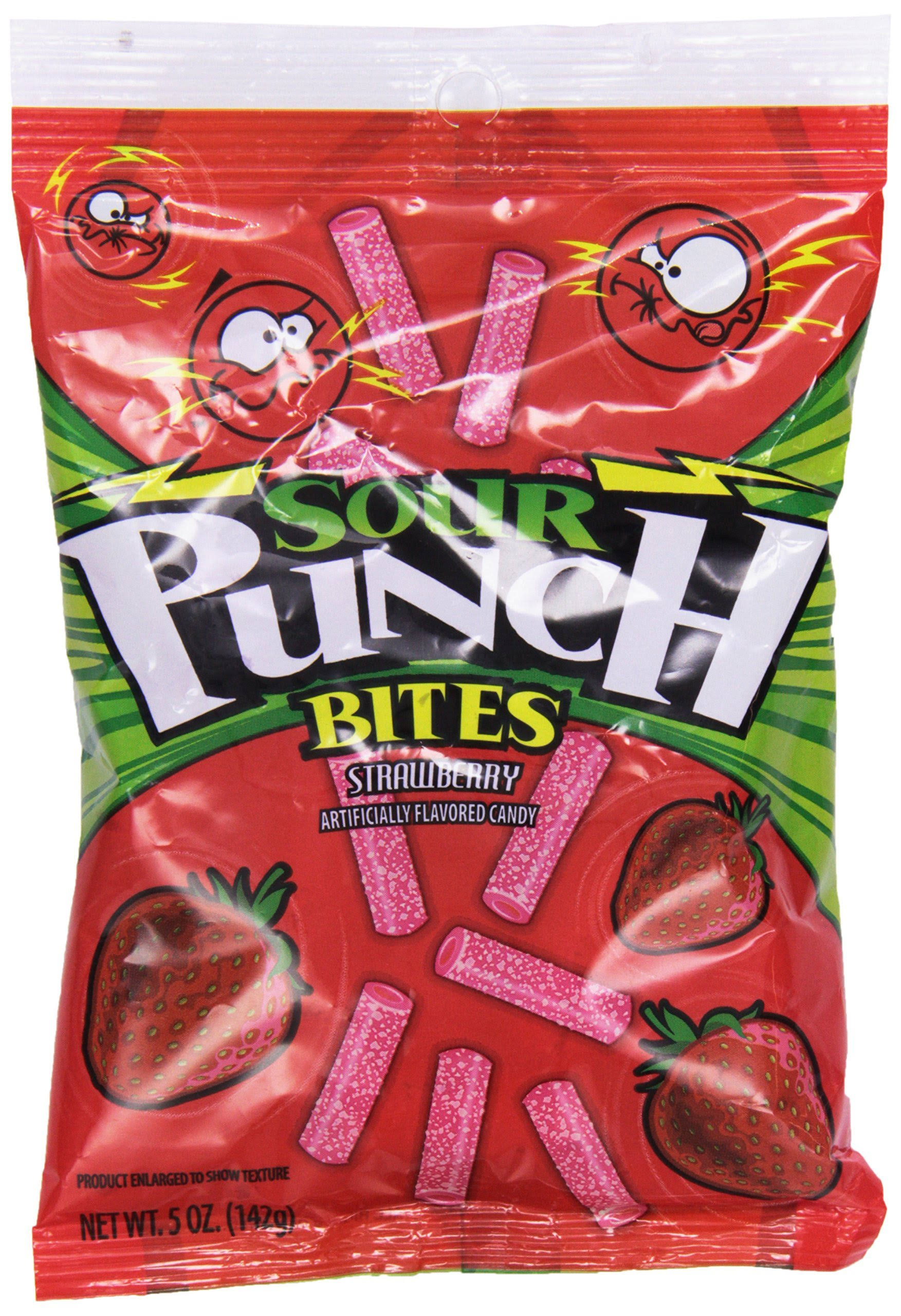 Sour Punch Bites Candy - Strawberry, 5oz