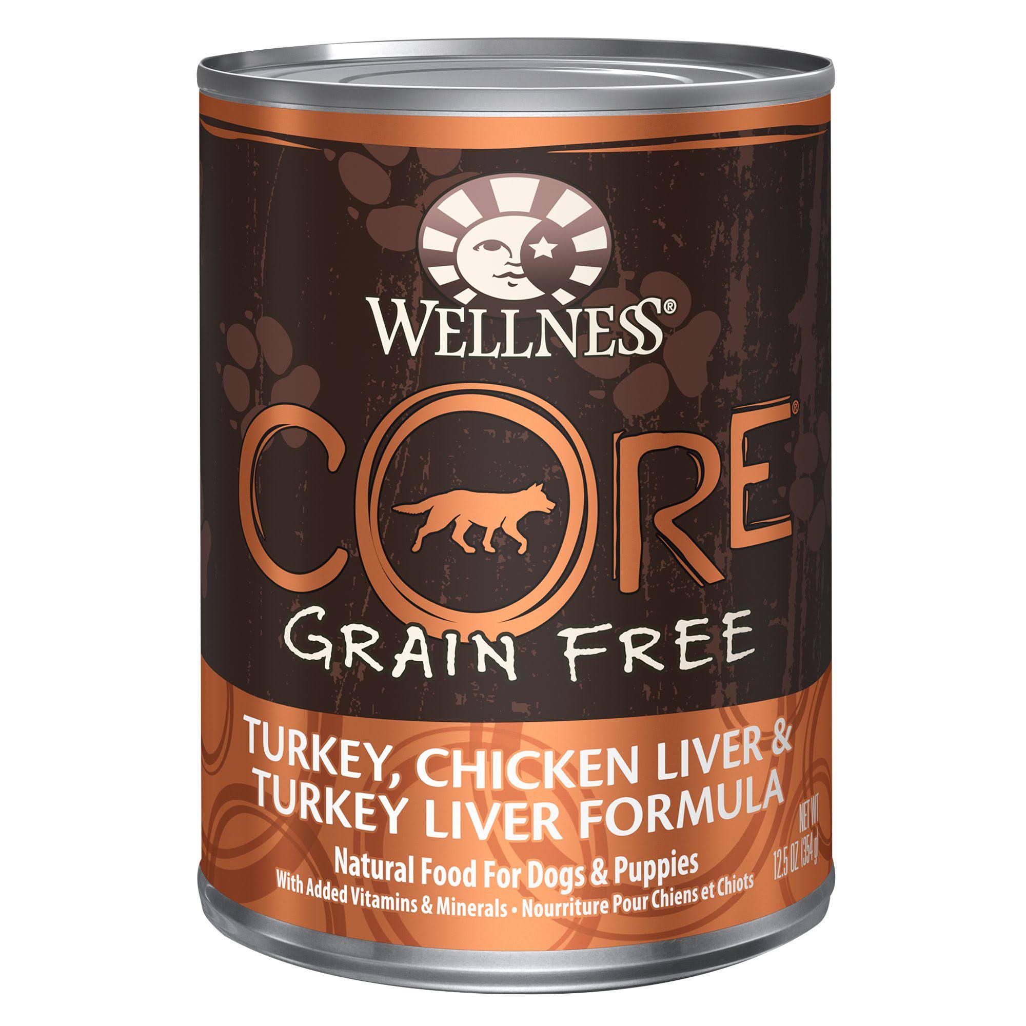 Wellness Core Adult Dog Food - Turkey, Chicken Liver & Turkey Liver, 12.5oz
