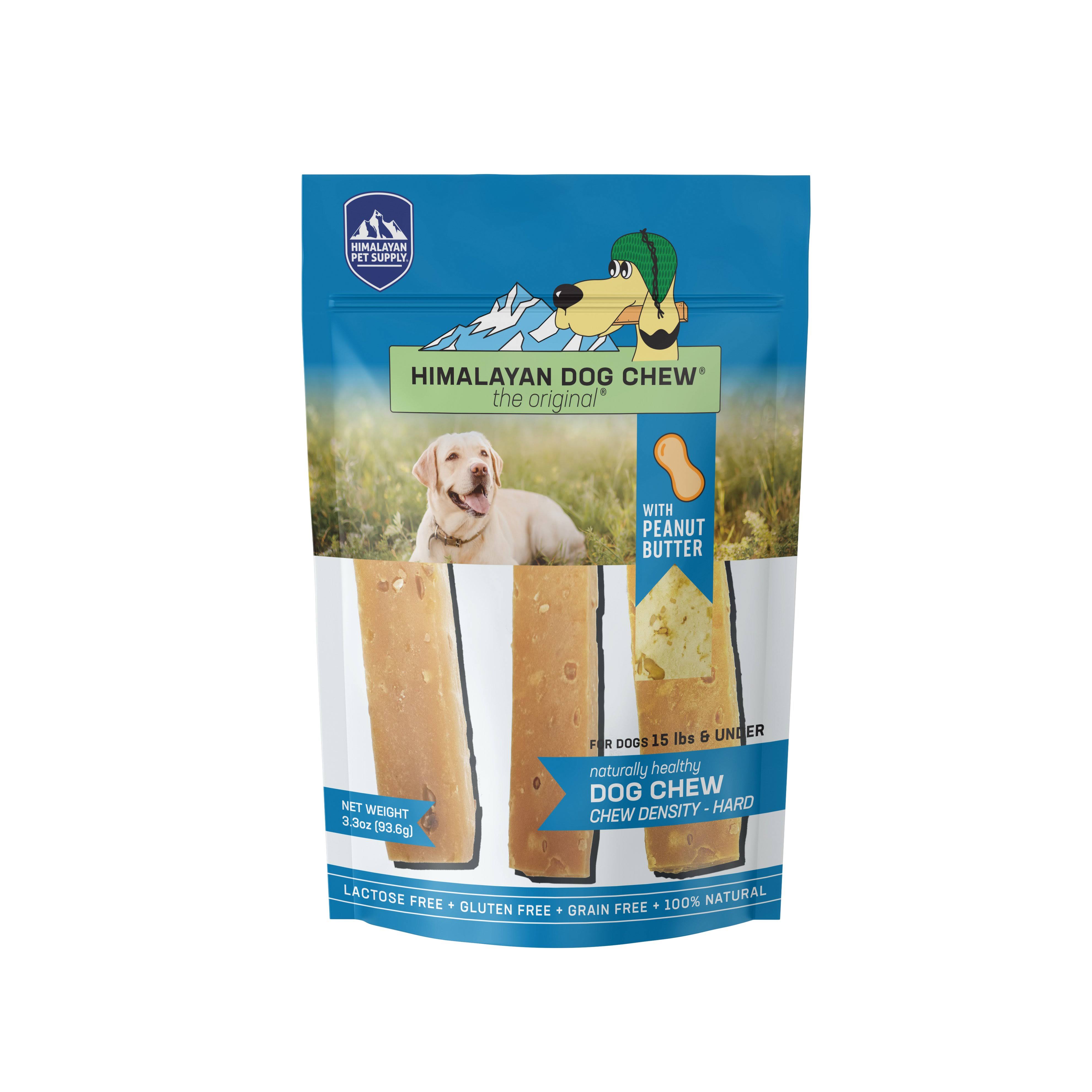 Himalayan Pet Supply, Himalayan Dog Chew, Hard, For Dogs 15 lbs & Under, Peanut Butter, 3.3 oz (93.6 g)