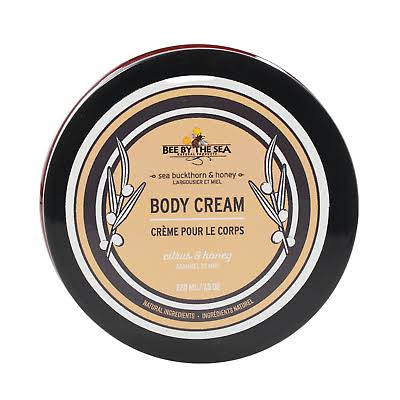 Bee by The Sea Fresh Citrus Body Cream - with Sea Buckthorn and Honey - 7.5 oz