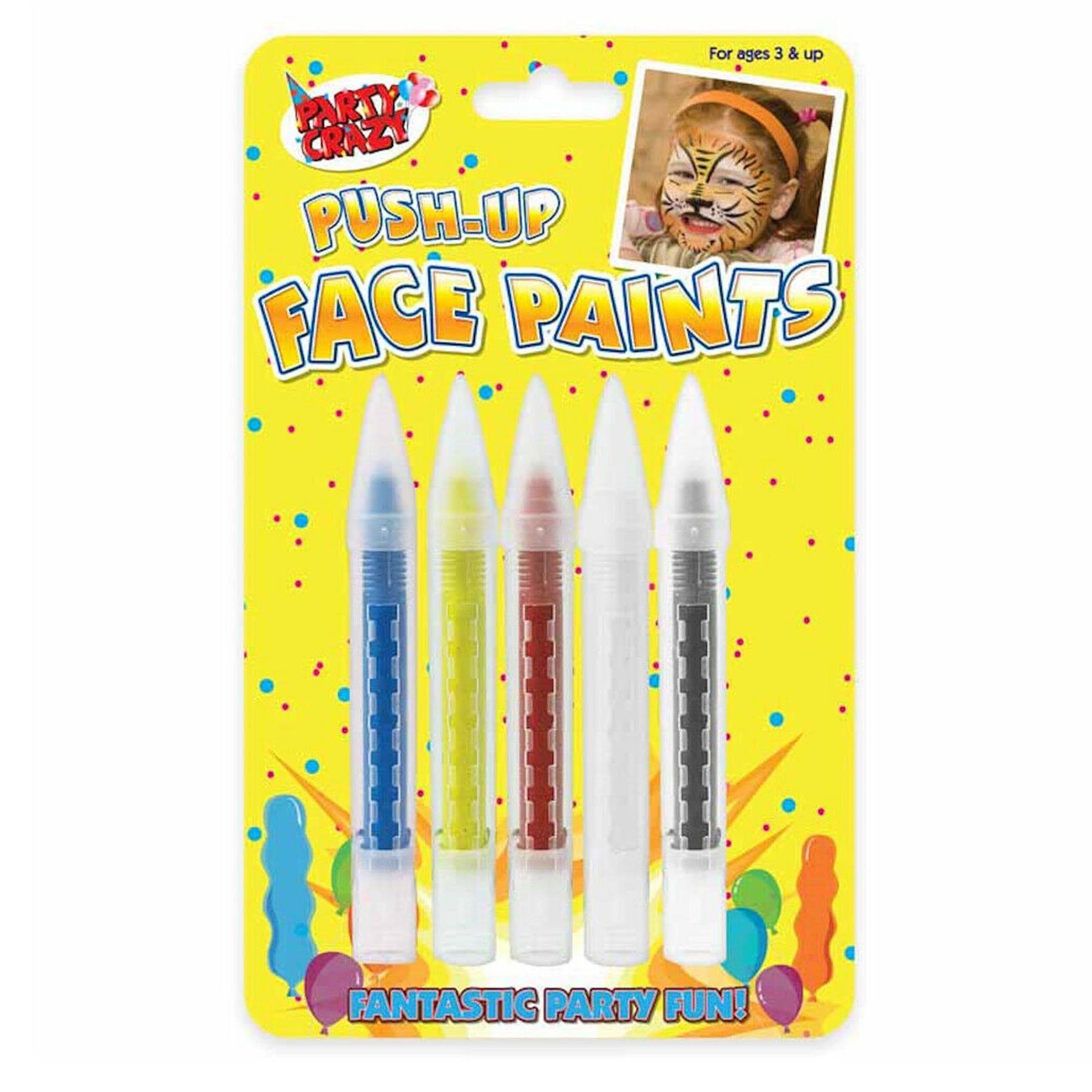 Push Up Face Paint Crayons-pack of 5