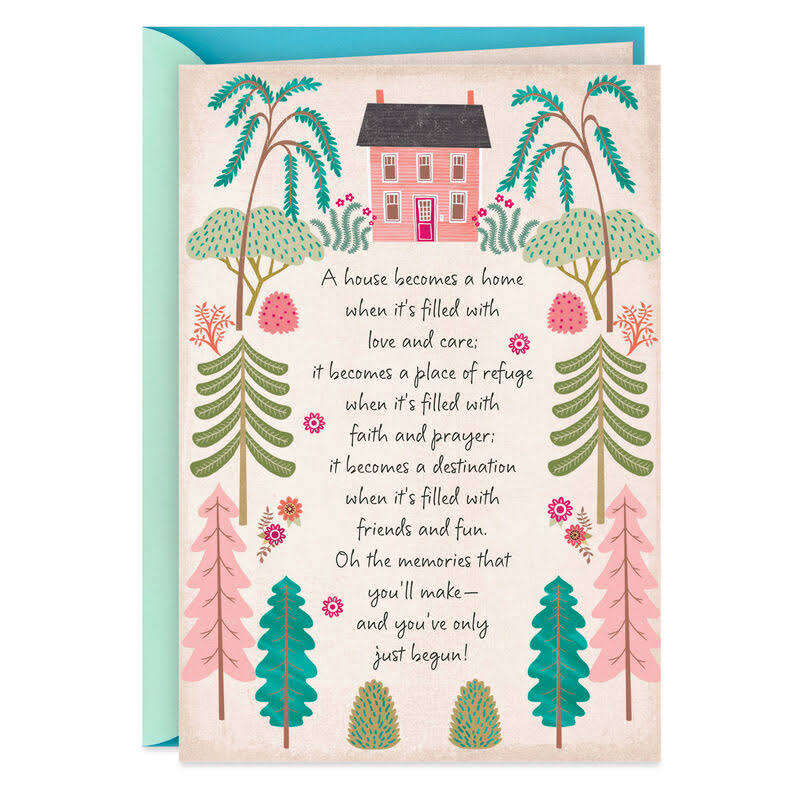 A House Filled with Love Religious New Home Congratulations Card