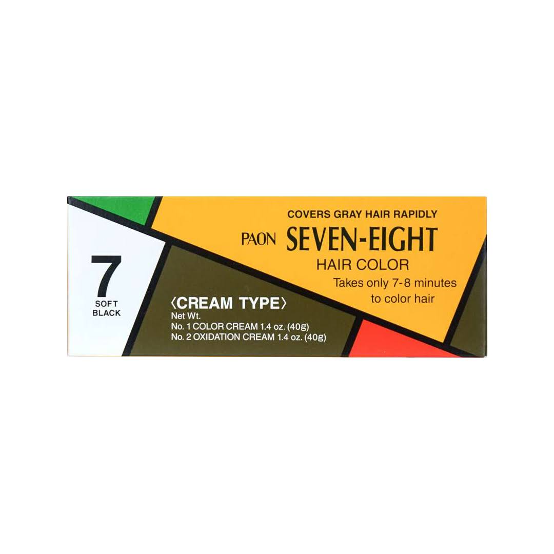 Paon Seven Eight Hair Color - 7 Soft Black