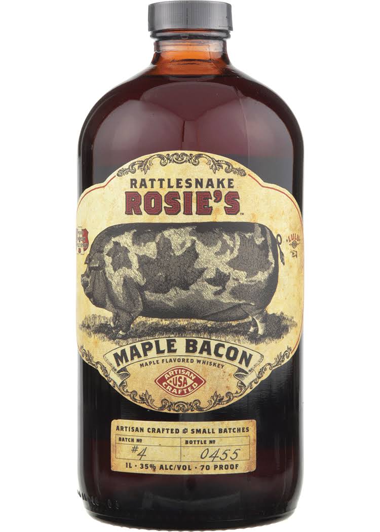 Rattlesnake Rosie's Maple Bacon Whiskey - 1 L