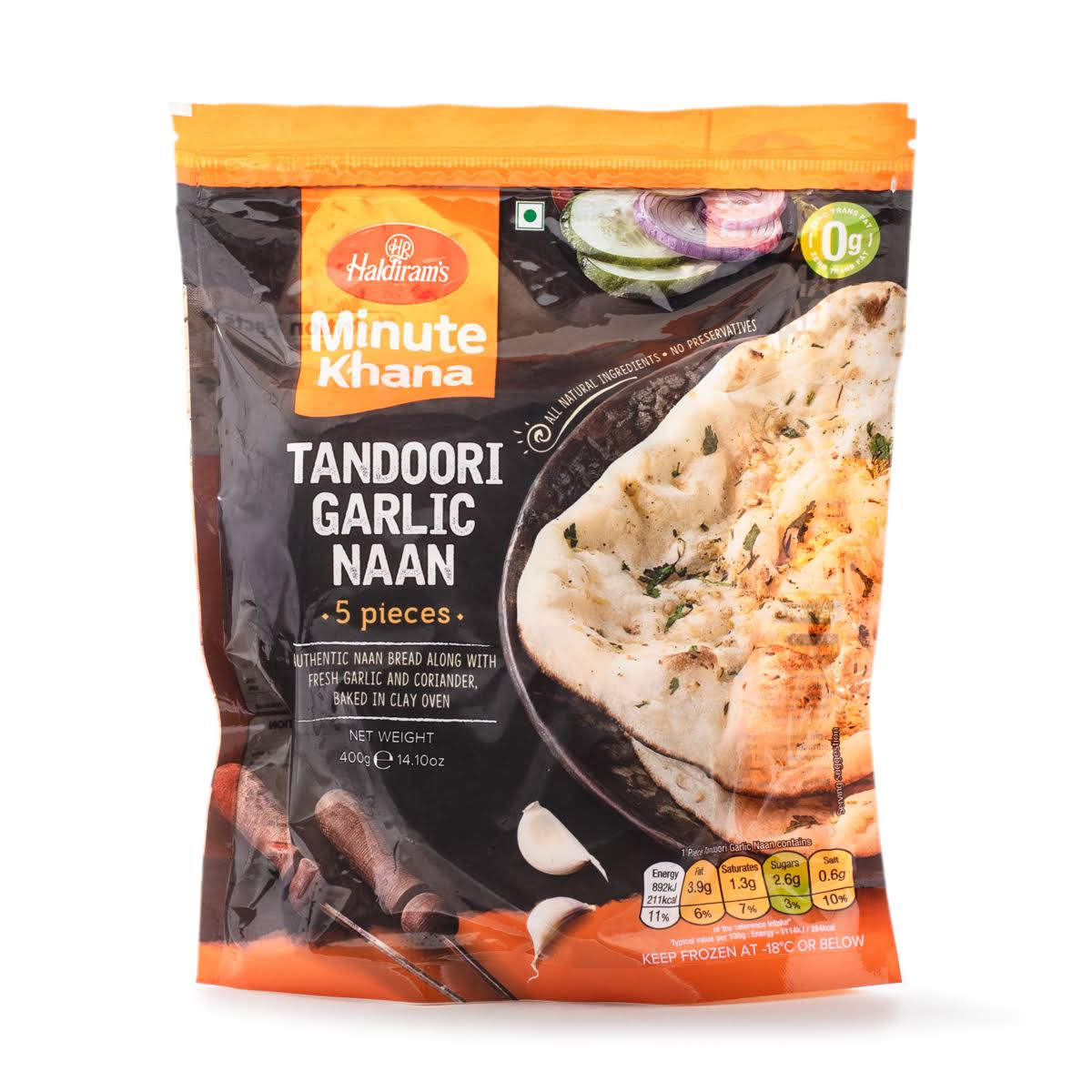 Haldiram's Tandoori Garlic Naan 5 Pack