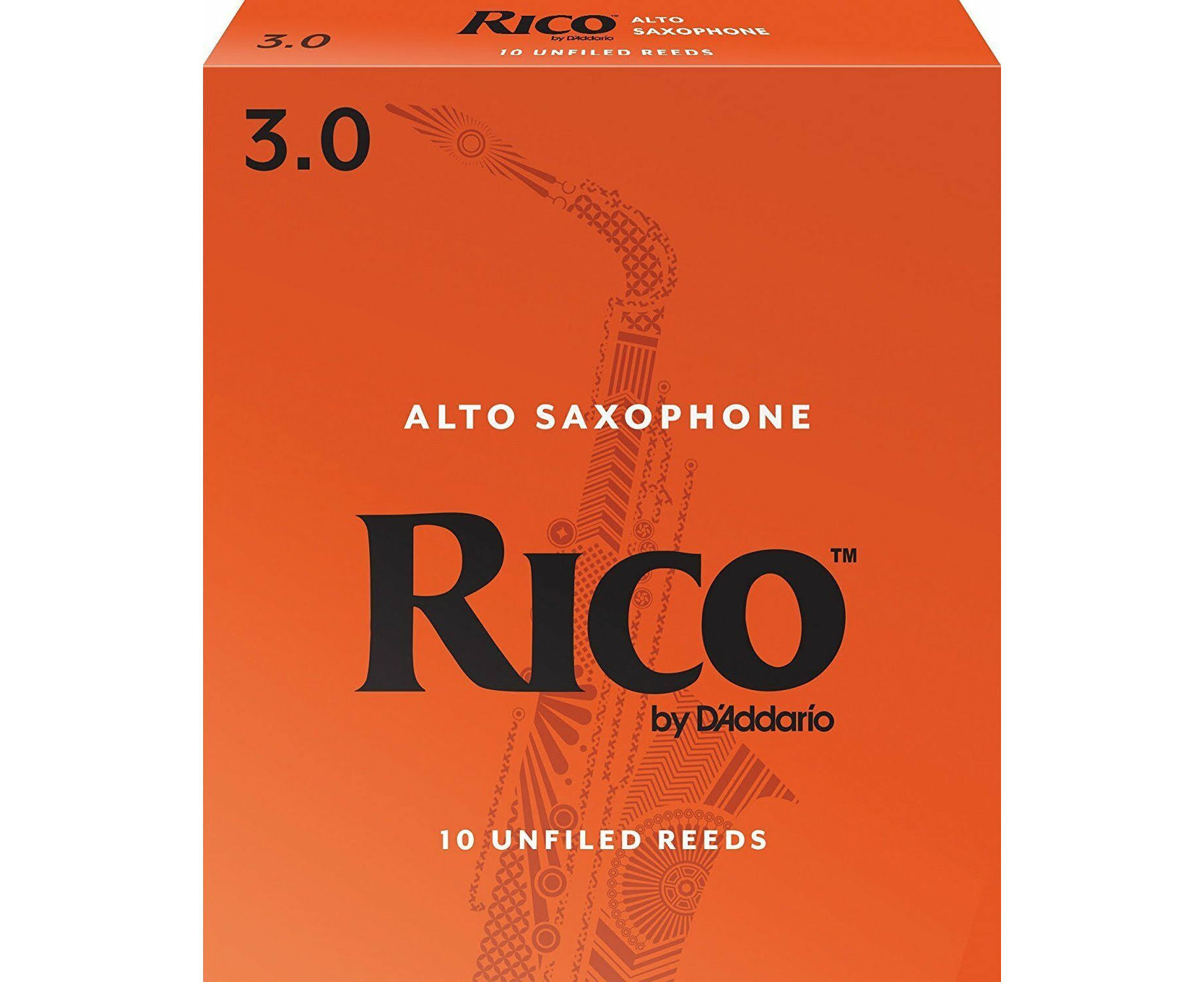 Rico Alto Sax Reeds - Strength 3, 10 Pack