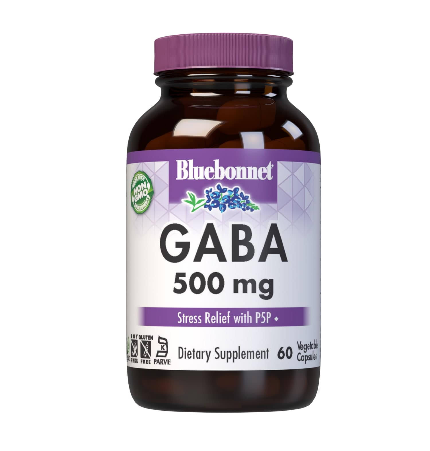 Bluebonnet GABA 500 mg - 60 Capsules