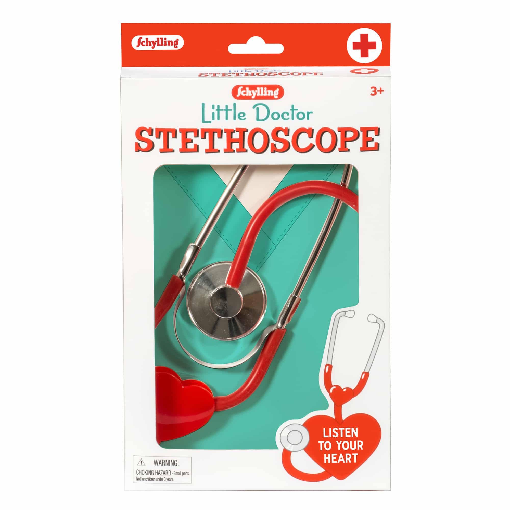 Schylling Little Doctor Stethoscope, Red