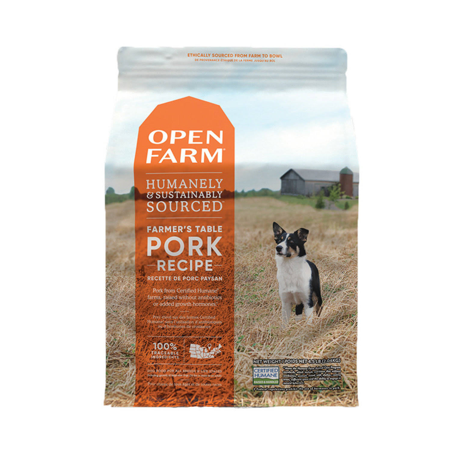 Open Farm Dog Food - Pork and Root Vegetables, 2.05kg