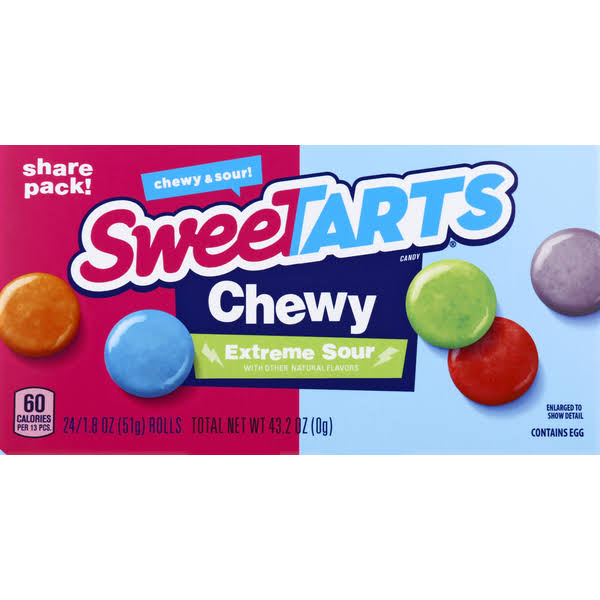 Sweetarts Extreme Sour Chewy Candy - 4.0 oz