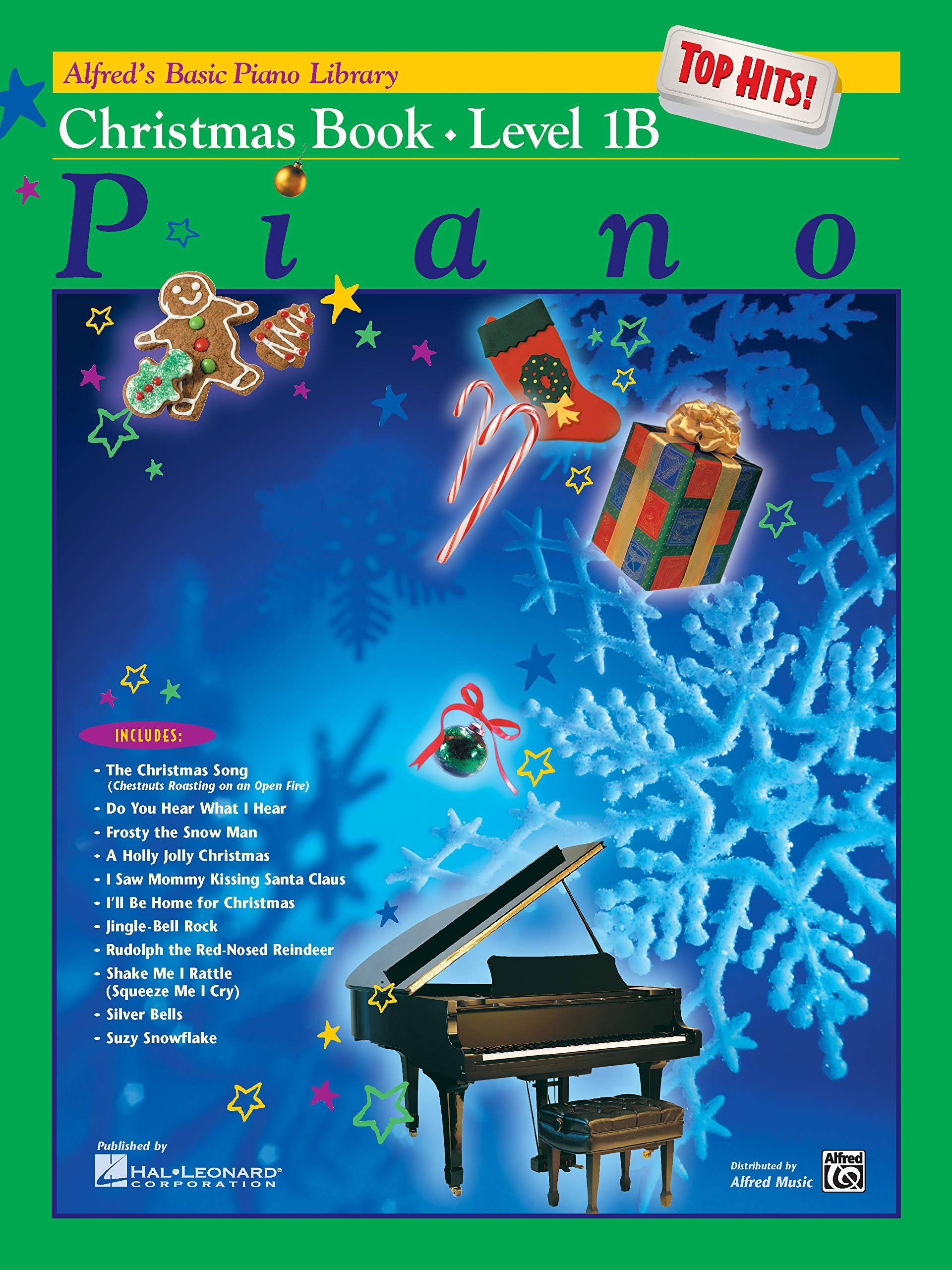 Alfred's Basic Piano Course: Top Hits! Christmas Book 1B