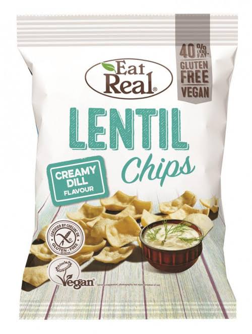 Eat Real Cofresh Lentil Chips - Creamy Dill Flavour, 113g