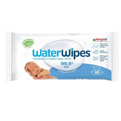 Waterwipes Sensitive Newborn Biodegradable Baby Wipes - 60s