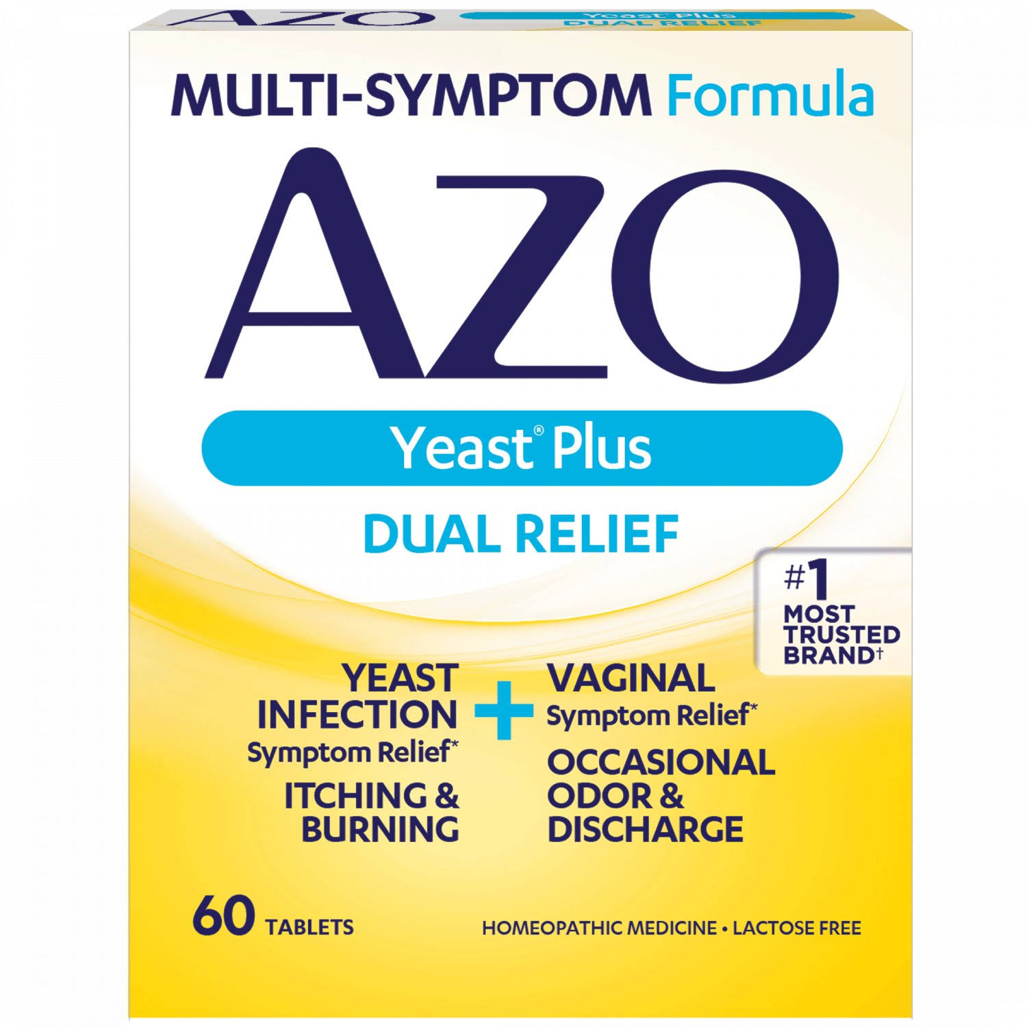 AZO Yeast Plus Multi-Benefit Formula Tablets - 60 Tablets