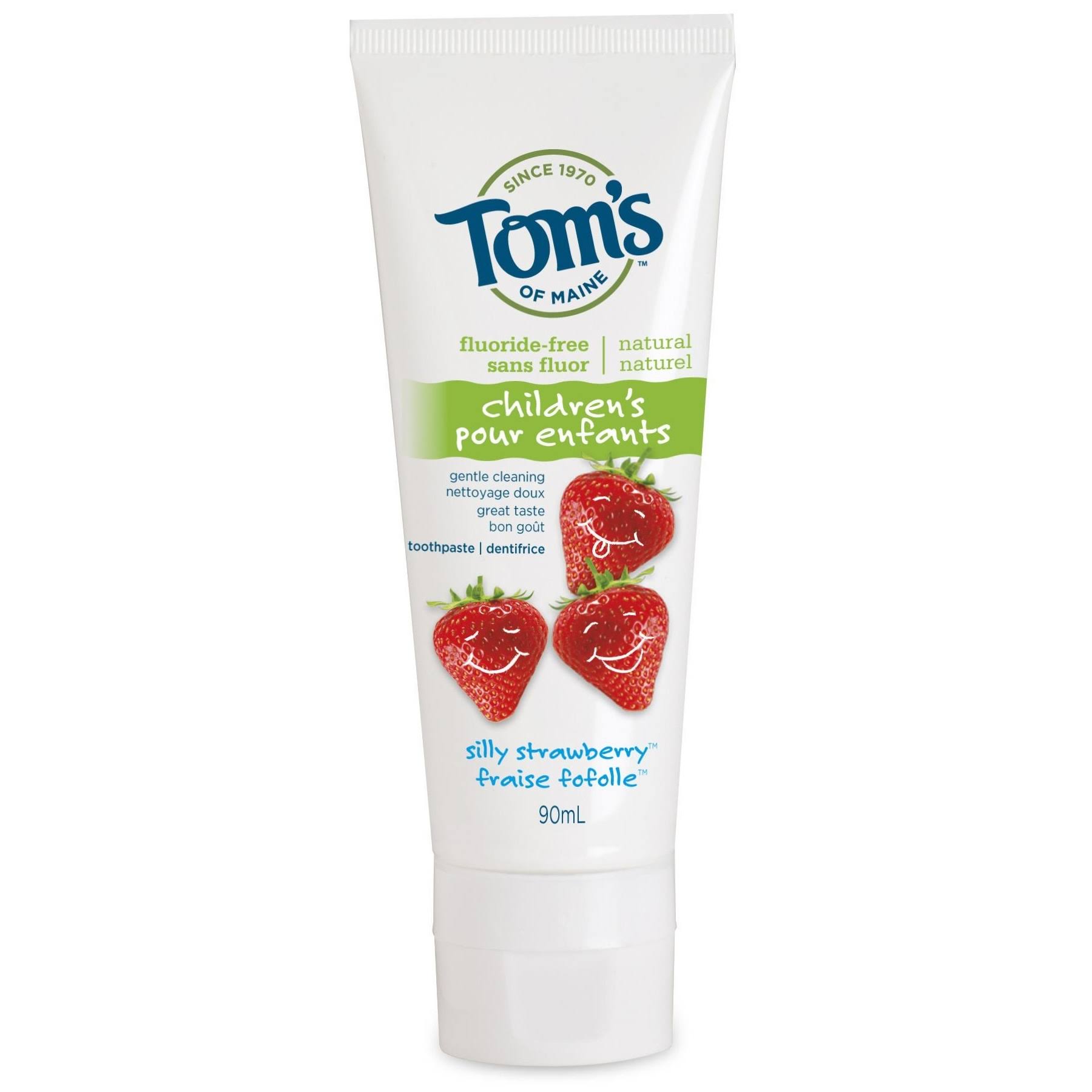 Tom's of Maine Fluoride Free Toothpaste - Strawberry, 85ml