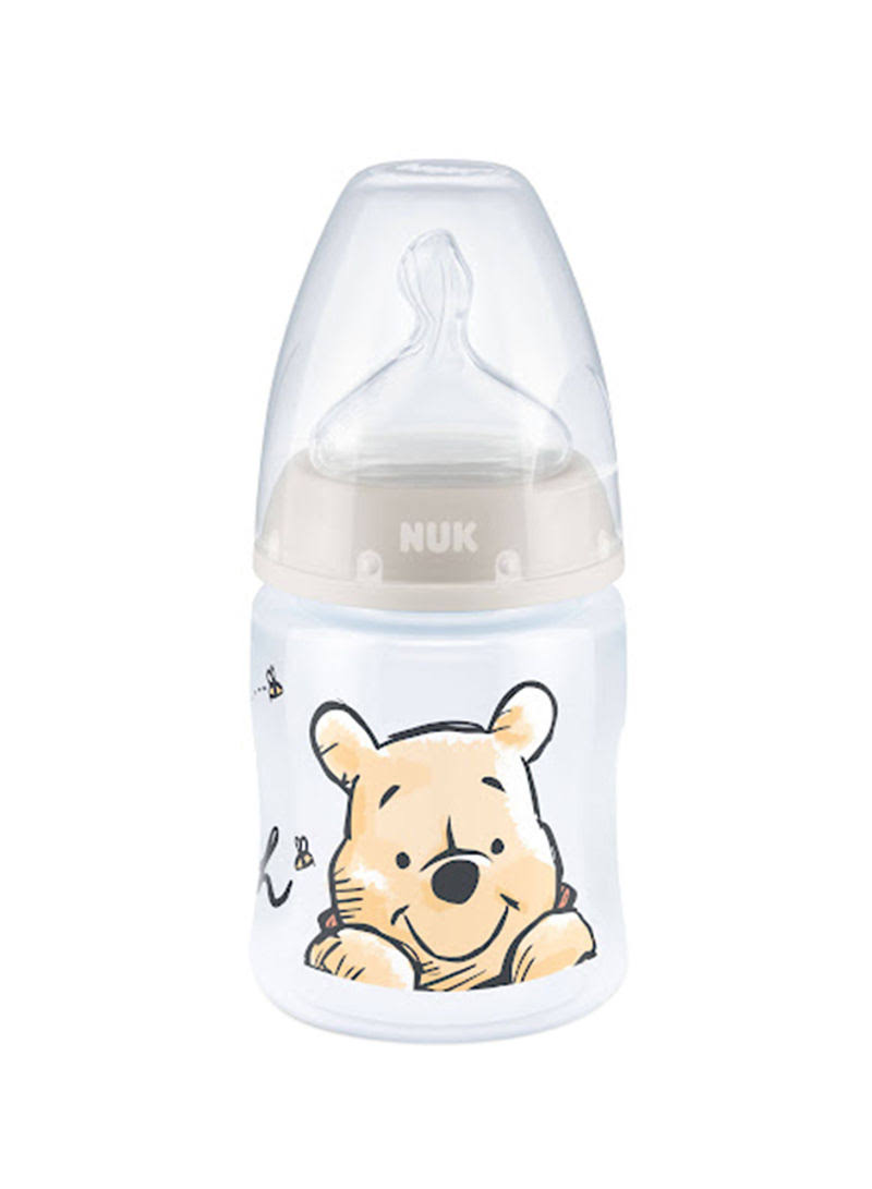 Nuk First Choice + Temp Control Winnie The Pooh Bottle (Assorted Design) Size 1 (0-6M) Medium Teat