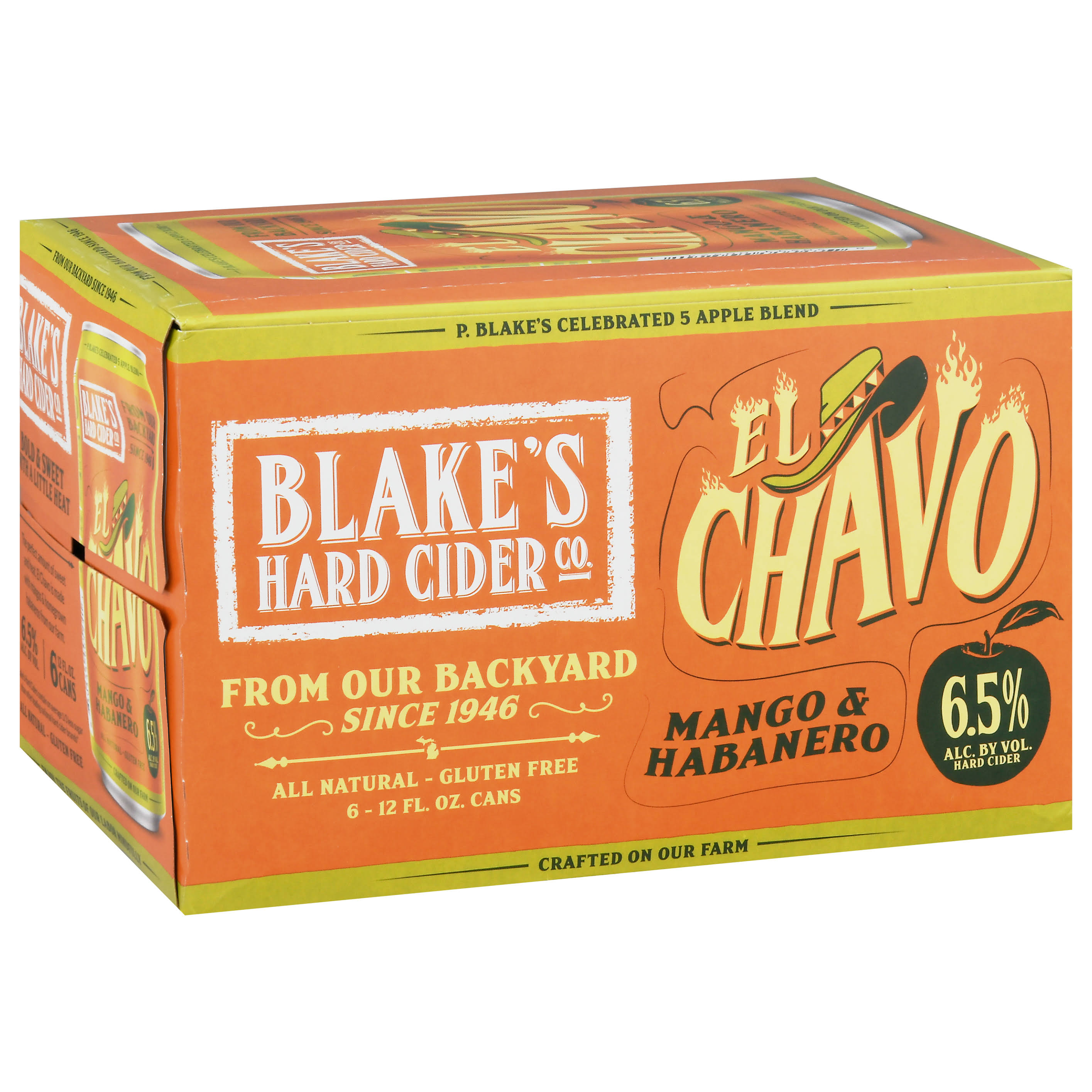 Blake's Hard Cider, El Chavo - 6 pack, 12 fl oz cans