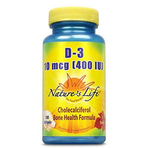 Natures Life Vitamin D3 Dietary Supplement - 200ct