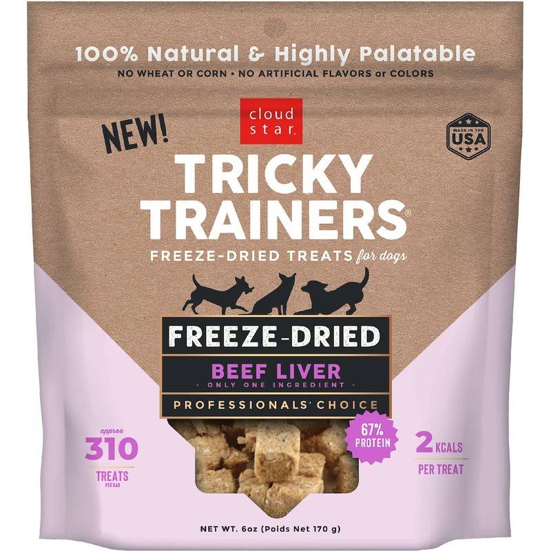 Cloud Star Dog Tricky Trainer Grain-Free Beef Liver 6oz
