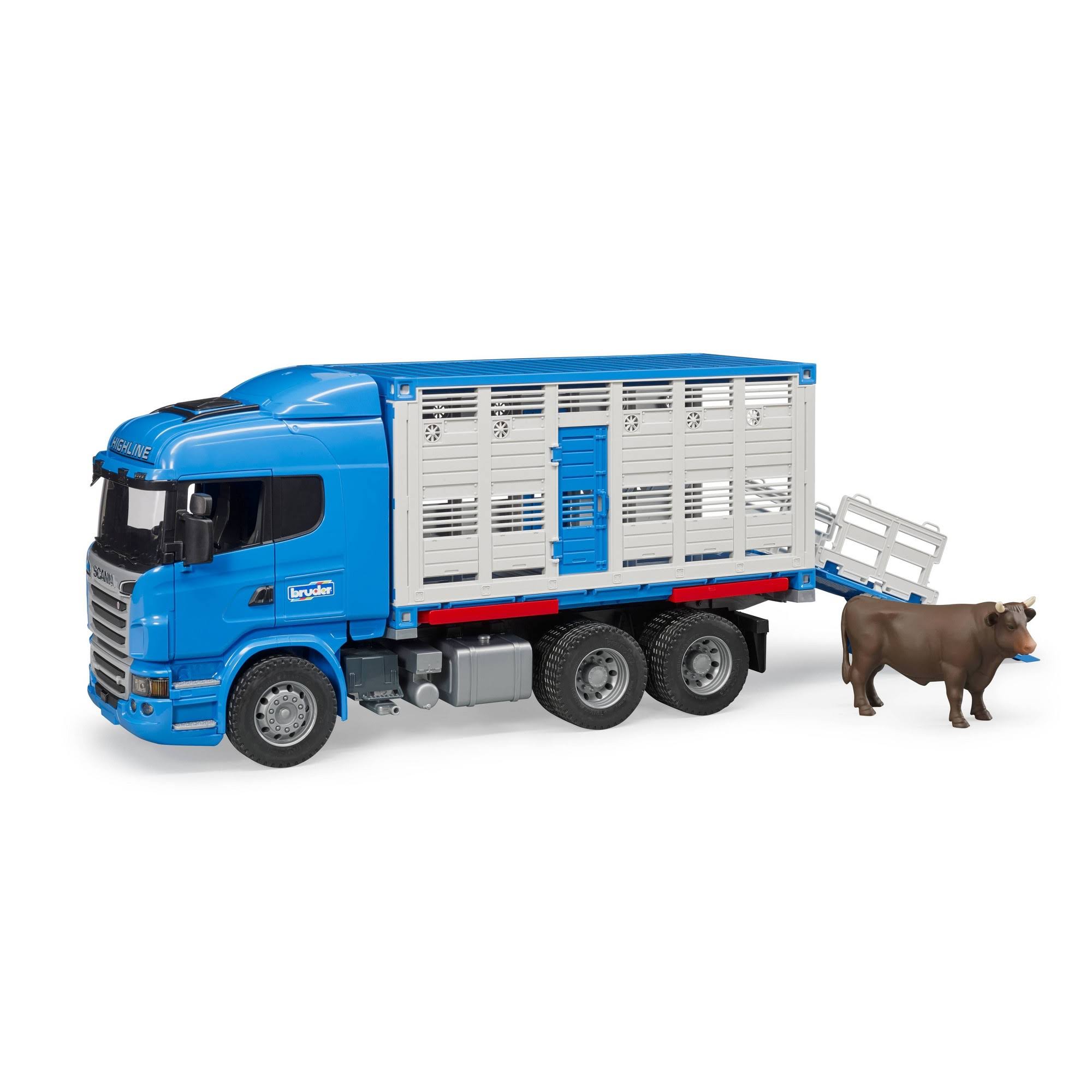 Bruder SCANIA R-Series Cattle Transport Truck with 1 Cattle