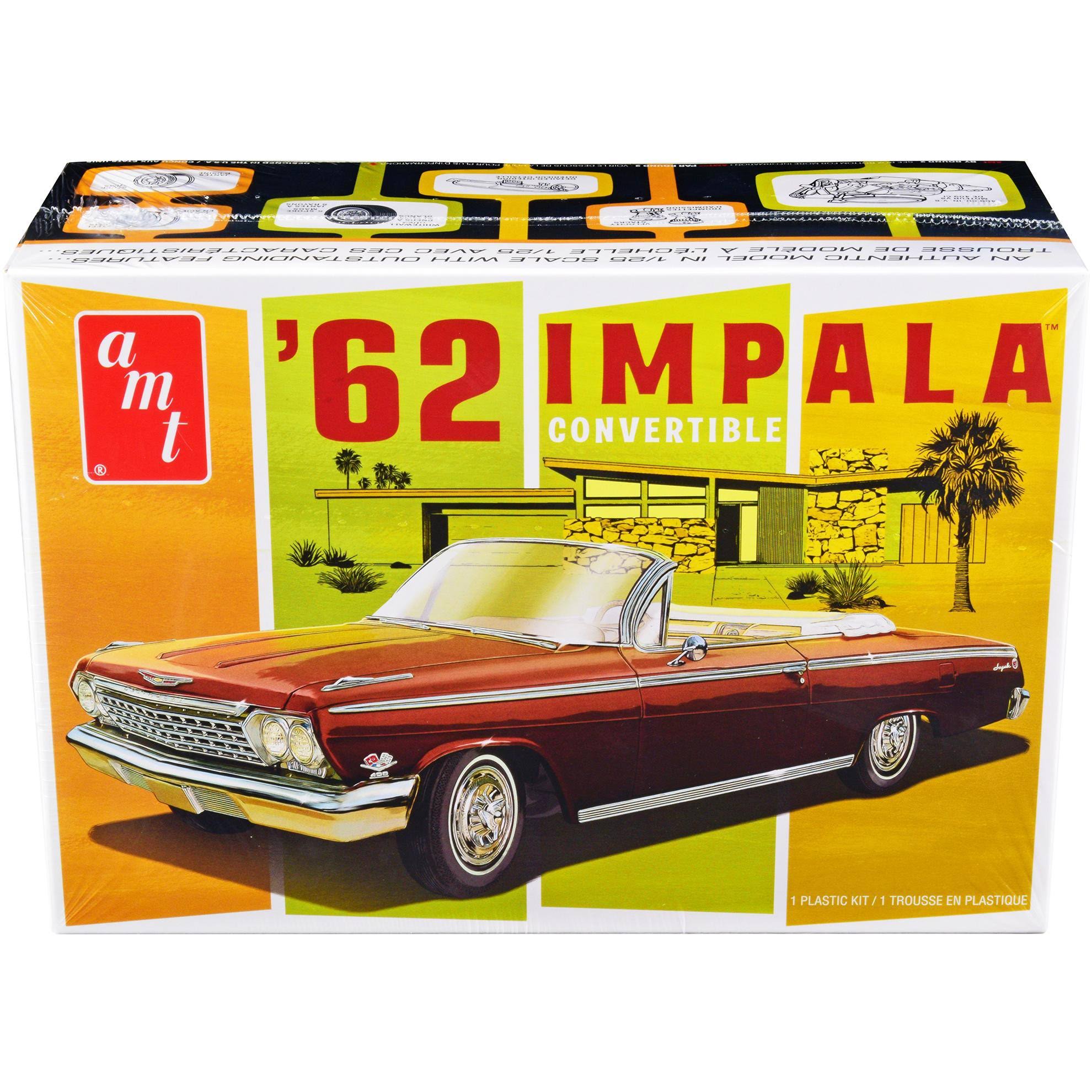 AMT 1:25 1962 Chevy Impala Convertible Car Model Kit