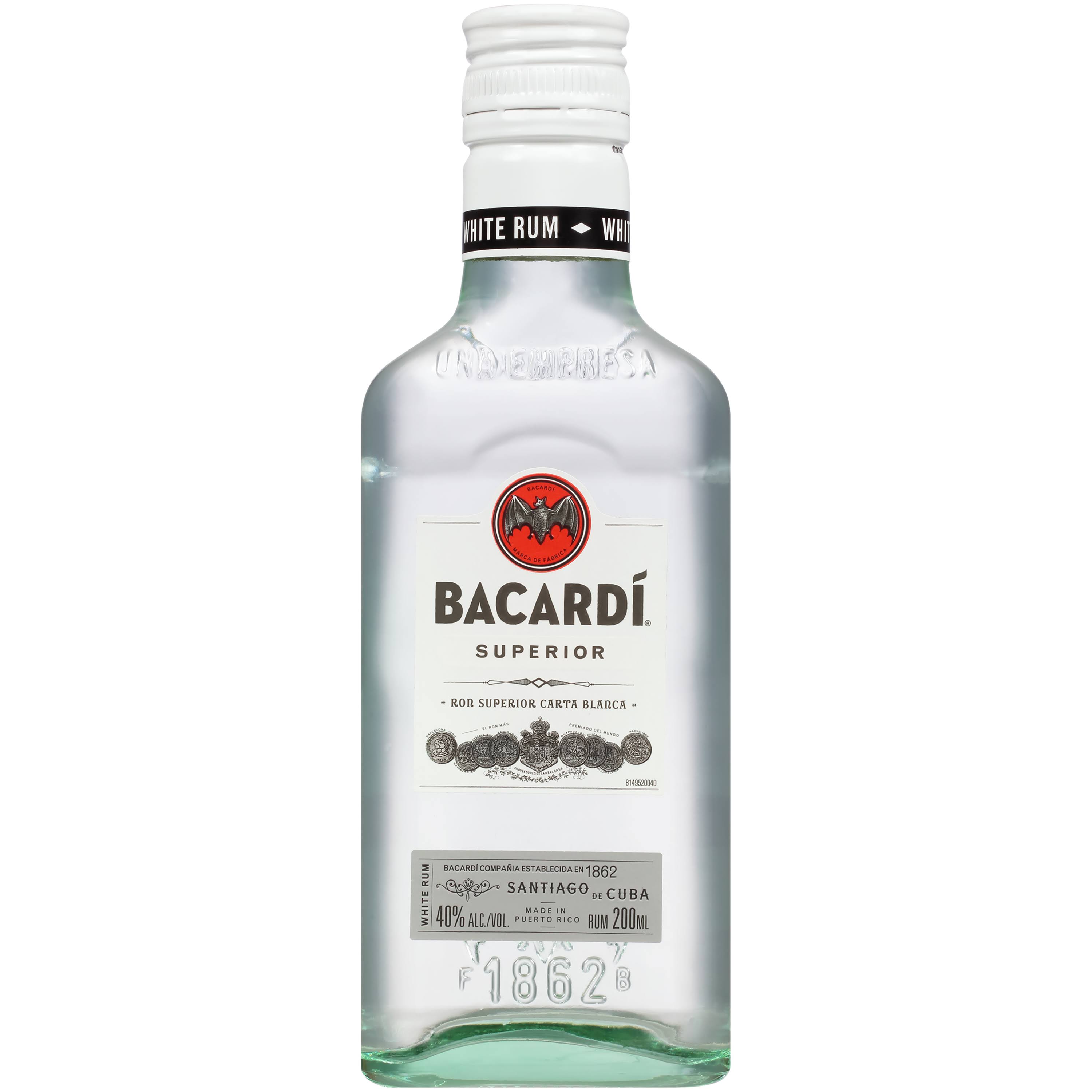 Bacardi Rum, White - 200 ml